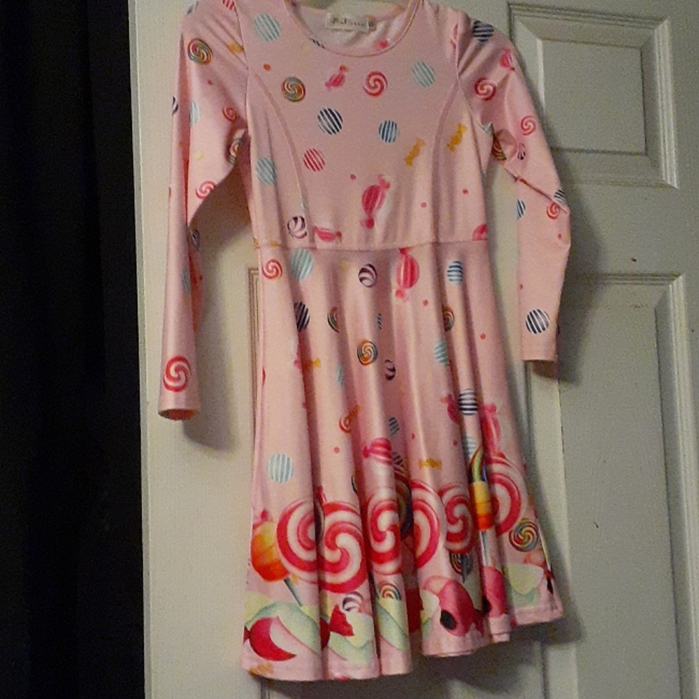 Girls Long Sleeve Candy Dress